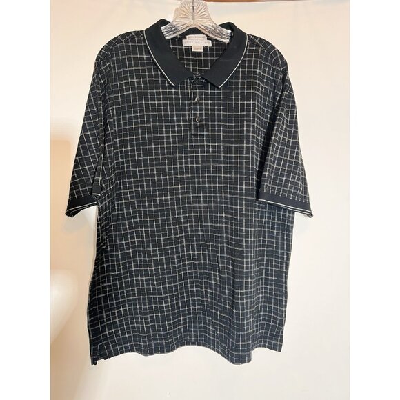 Geoffrey Beene Polo men’s Size Large Short Sleeve 100% Cotton - Picture 1 of 8